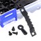 160Pcs Picture Hangers Kit, Including 80Pcs Black Sawtooth Picture Frame Hanging Hangers Double Hole and 80Pcs Photo Frame Turn Button with Screws Perfect for Home Decoration - Black
